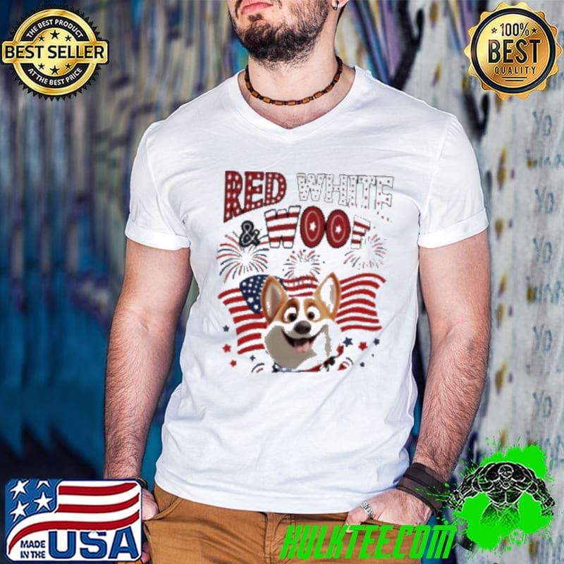 Red White and Woof cartoon shirt