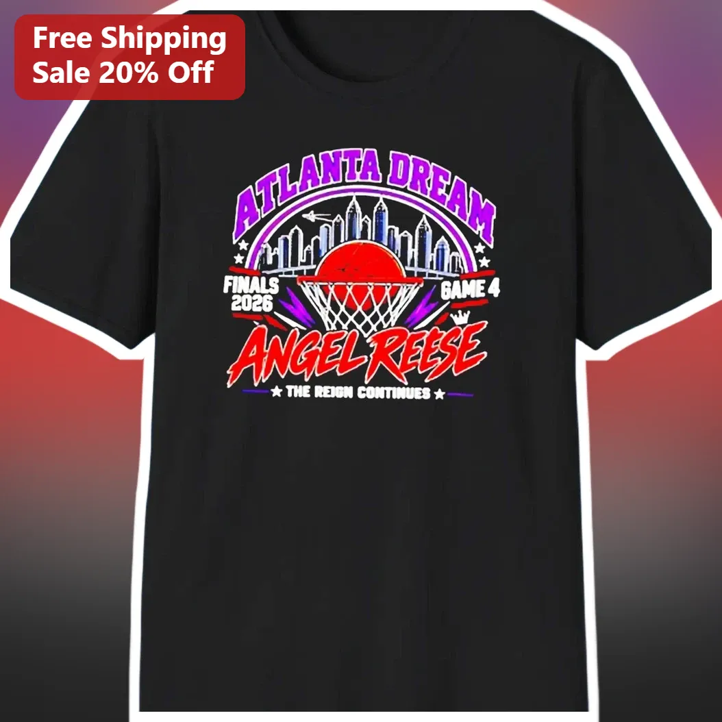 Atlanta Dream Finals 2026 Angel Reese The Reign Continues Tee WNBA Game 4 Fan Merch available at our Miami, Florida warehouse