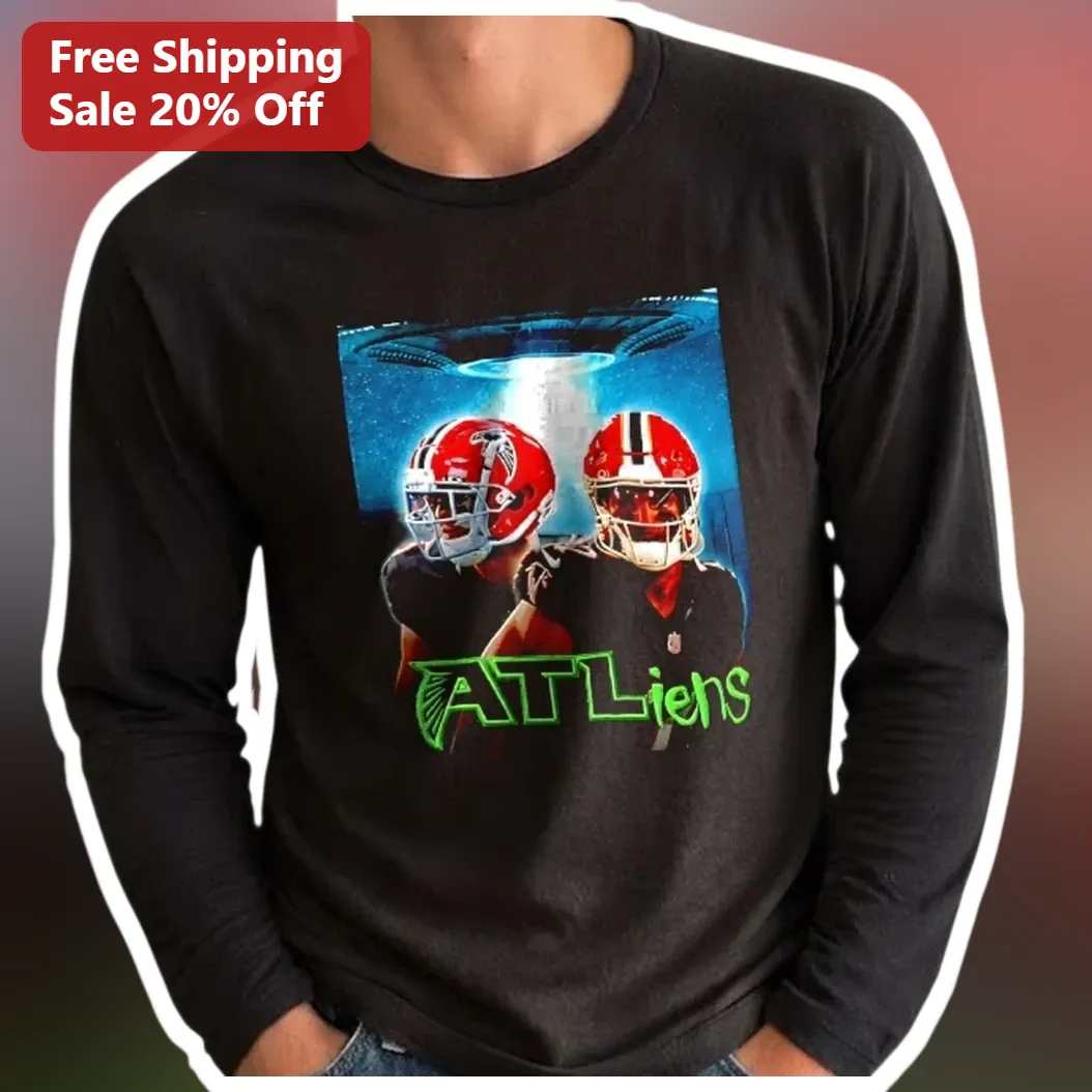 ATLiens Long Sleeve Tee OutKast Alien Football Player Graphic Shirt available at our Miami, Florida warehouse