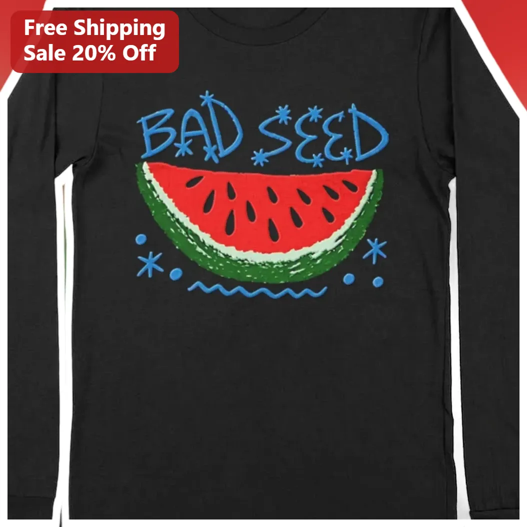 Bad Seed Long Sleeve Tee Watermelon Graphic Shirt for Kids and Adults available at our Miami, Florida warehouse
