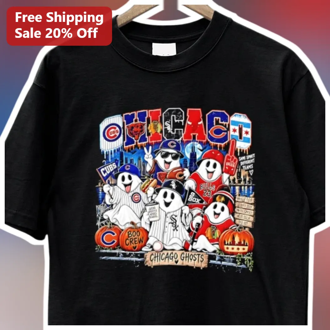 Chicago Ghosts Boo Crew Casper Halloween Tee — Miami, Florida Chicago Ghosts Boo Crew Casper Halloween Tee available at our Miami, Florida warehouse