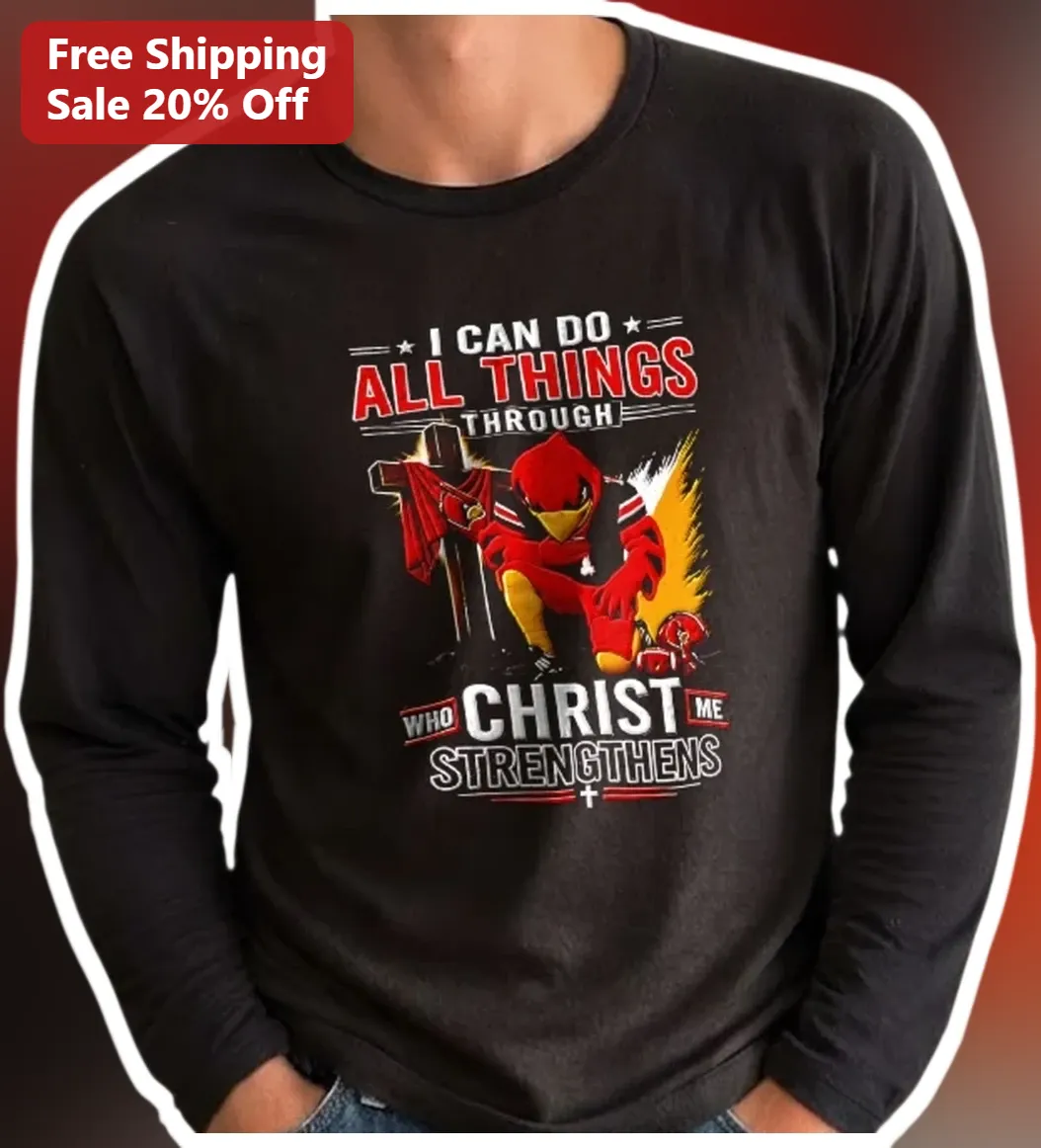 I Can Do All Things Through Christ Who Me Tee Philippians 4:13 Christian Faith Graphic Shirt for Men available at our Miami, Florida warehouse