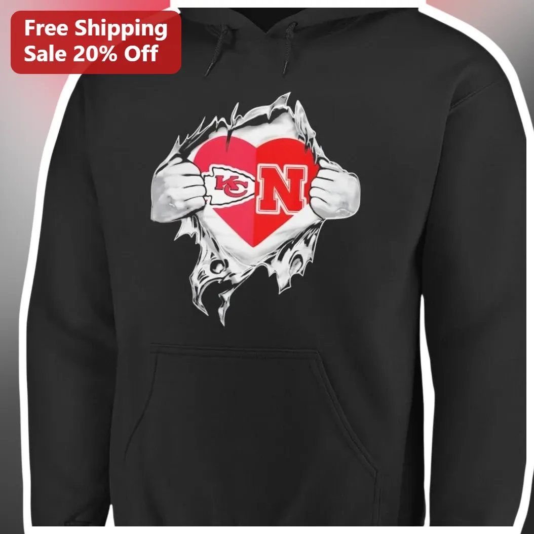 Kansas City Chiefs Fan Heart Hoodie Personalized NFL Team Spirit Apparel for Game Day available at our Miami, Florida warehouse