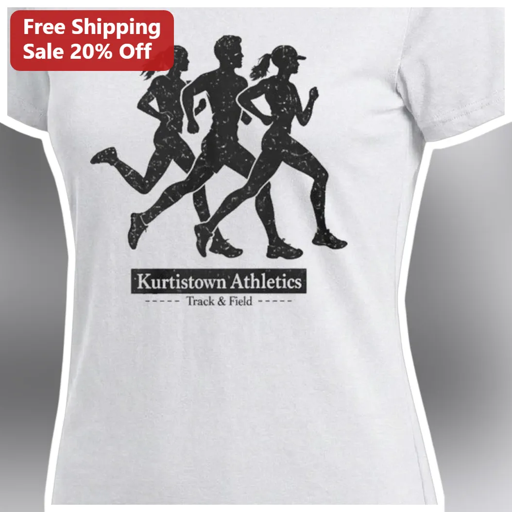 Kurtistown Athletics Track Field Tee Vintage Distressed Runner Graphic Shirt for High School Team Al available at our Miami, Florida warehouse