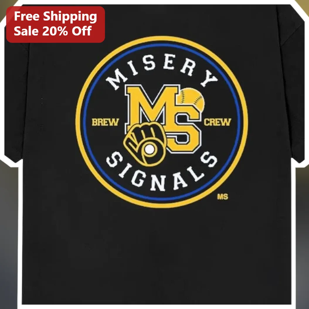 Misery Signals Brew Crew Vintage Baseball Logo Graphic Tee available at our Miami, Florida warehouse