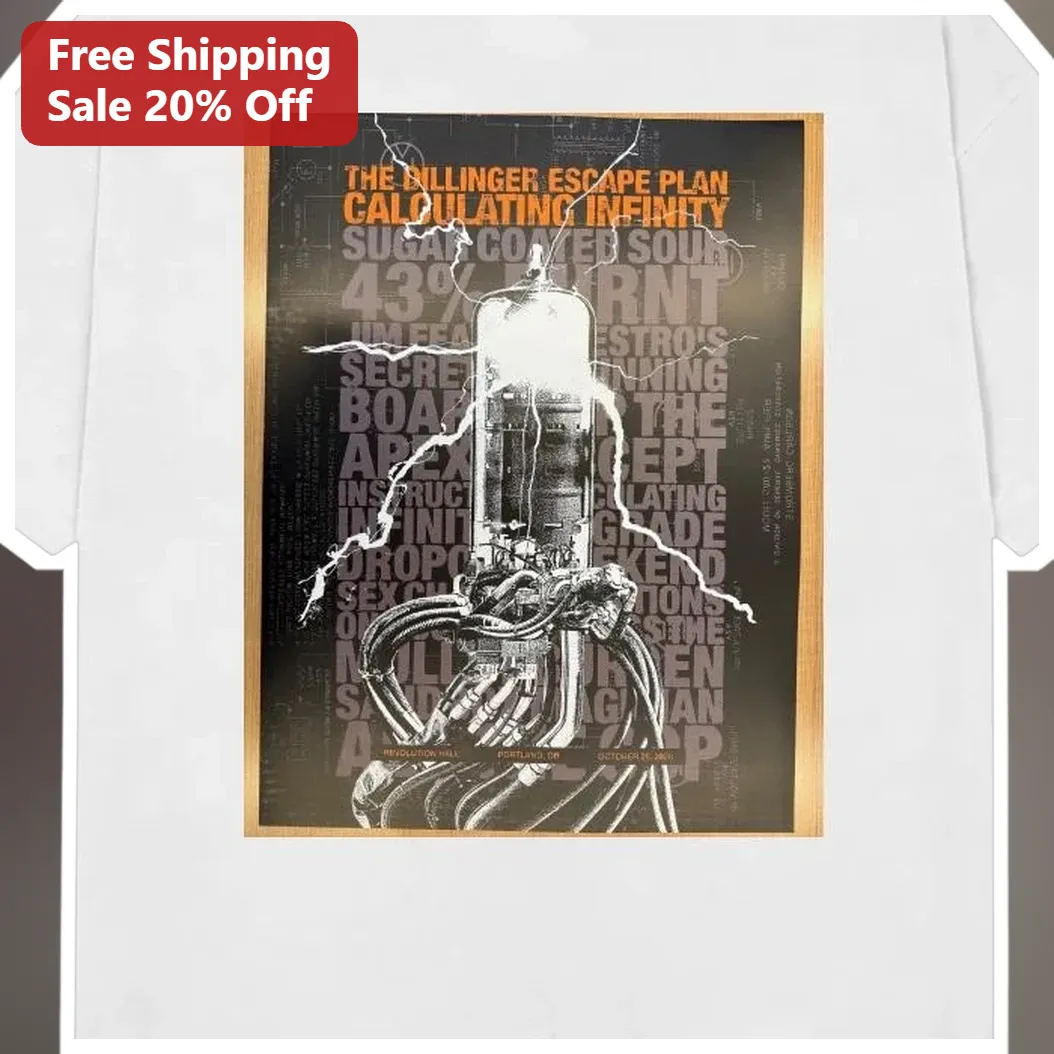 The Dillinger Escape Plan Calculating Infinity Long Sleeve Tee Mathcore Band Merch available at our Miami, Florida warehouse