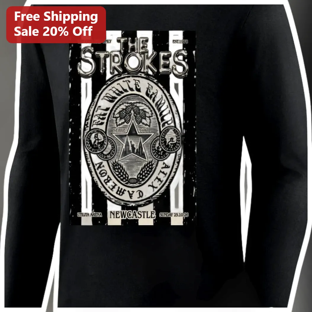 The Strokes The One And Only Long Sleeve Tee Vintage Indie Rock Band Merch available at our Miami, Florida warehouse